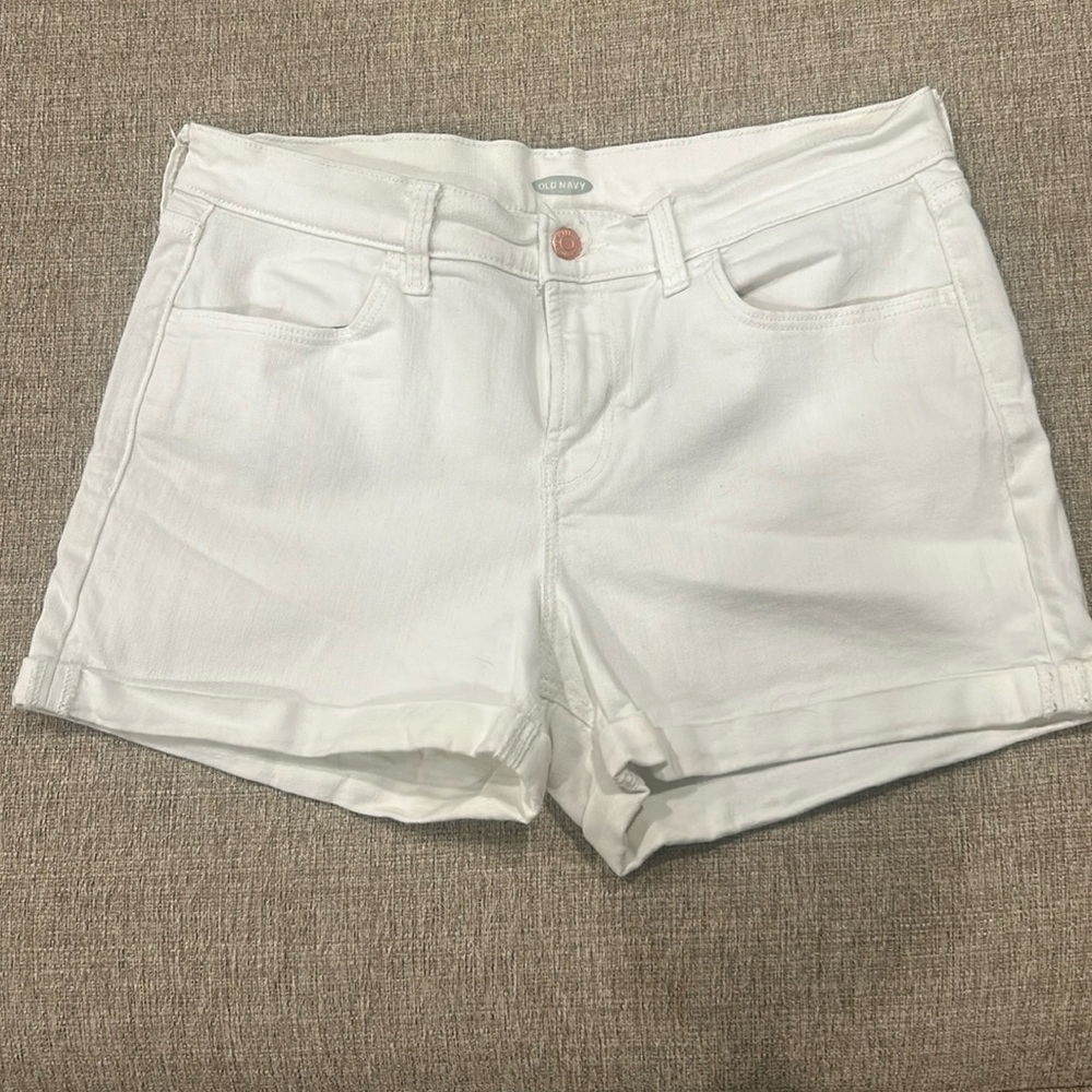 Old navy white denim shorts
